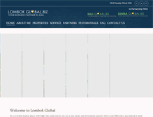 Tablet Screenshot of lombokglobal.biz